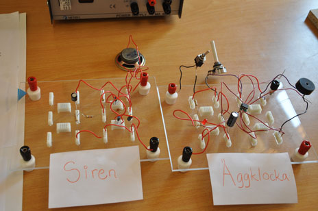 Eleverna i åskurs 7 jobbade bland annat med elektricitet.