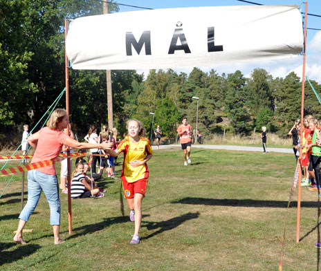 Emma Tranehed, vinnare av tjejklassen på tiden 17min20sek.