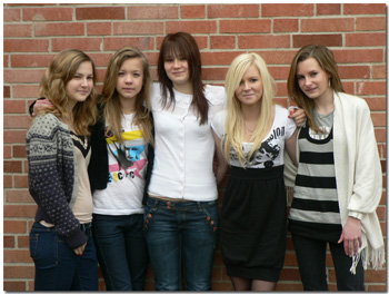 From the left: Jessica, Julia, Madeleine, Johanna & Madeleine
