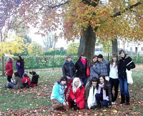 Outside Drottningholm castle.