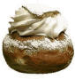 This is a real swedish cream-bun, baked with love.