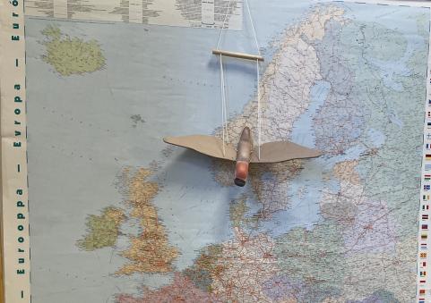 Provflygning över norra Europa.