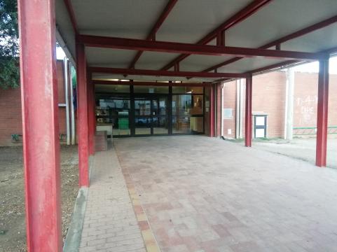School entrance.