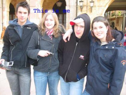 This is me and my friends when we visited Oviedo.